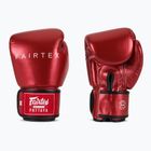 Боксерські рукавички Fairtex Metallic червоні