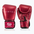 Боксерські рукавички Fairtex Metallic червоні