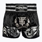 Тренувальні шорти для кікбоксингу Top King чорні/сріблясті