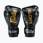 Fairtex Glory Kickboxing Competition Тренувальні боксерські рукавички чорні/сріблясті