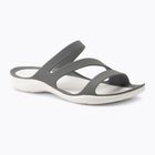 Шльопанці жіночі Crocs Swiftwater Sandal W smoke/white