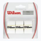 Обгортки для тенісних ракеток Wilson Pro Overgrip Sensation 3 шт. white