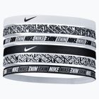 Пов'язки на голову Nike Headbands Printed 6 шт. білі N0002545-176