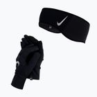 Комлект чоловічий пов'язка + рукавиці Nike Essential чорний N1000597-082