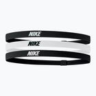 Пов'язка на голову Nike Elastic Headbands 2.0 3 шт. black/white/black