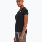 Футболка для тренувань жіноча Under Armour Tech SSV - Solid чорно-срібляста 1255839