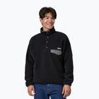 Кофта флісова чоловіча Patagonia Synch Snap-T P/O black w/forge grey