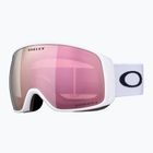Окуляри гірськолижні Oakley Flight Tracker л matte white/prizm rose gold iridium