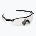 Сонцезахисні окуляри Oakley Radar Plate поліровані чорні/прозорі до чорних іридних фотохромних окулярів
