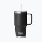 Термокружка YETI Rambler Straw 739 ml black