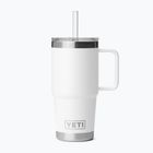 Термокружка YETI Rambler Straw 739 ml white