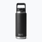 Пляшка термічна YETI Rambler Straw 769 ml black