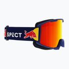 Гірськолижні окуляри Red Bull SPECT Solo S2 матові темно-сині/сині/коричневі/червоні з дзеркальним покриттям
