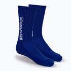 Шкарпетки футбольні Tapedesign протиковзні сині