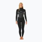 Гідрокостюм для плавання жіночий Rip Curl Dawn Patrol 4/3мм Chest Zip Sublimed black/ black/ multi