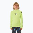 Лонгслів для плавання дитячий Rip Curl Brand Wave UPF Rash Vest lime