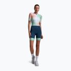 Комбінезон для тріатлону жіночий 2XU Aero Hex Sleeved jelly mint/majol