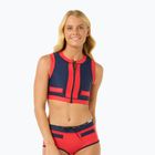 Верхня частина купальника Rip Curl Coco Short Sleeve Vest red/dark blue
