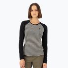 Жіноча термоактивна кофта Mons Royale Icon Raglan mr stripe/black