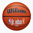 М'яч баскетбольний дитячий Wilson NBA JR Fam Logo Authentic Outdoor brown розмір 5