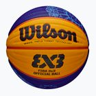 М'яч баскетбольний Wilson Fiba 3x3 Game Ball Paris Retail 2024 blue/yellow розмір 6