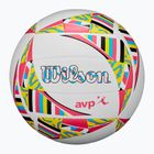 М'яч волейбольний пляжний Wilson AVP Movement white/pink/yellow розмір 5