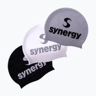 Шапочка для плавання Synergy Silicone Swim Cap 3 pcs. black/silver/white