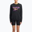 Кофта жіноча Reebok Identity Big Logo Fleece Crew black/purple rave/electric amber