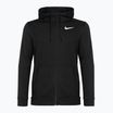 Кофта чоловіча Nike Dri-Fit Hooded Fitness Full Zip Fleece black/white