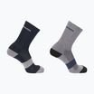 Шкарпетки Salomon Evasion Crew 2 пари blue nights/monument