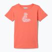 Футболка трекінгова дитяча Columbia Mission Lake Graphic hot coral/foxy swirl