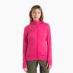 Кофта трекінгова жіноча icebreaker Quantum III Zip Hood tempo/electron pink/cb