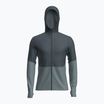 Кофта трекінгова чоловіча icebreaker Merino 200 RealFleece Descender Zip Hoodie abyss/blue ash/black