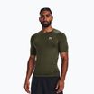 Футболка тренувальна чоловіча Under Armour HG Armour Comp SS marine od green/white