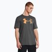 Футболка для тренувань чоловіча Under Armour Big Logo Fill castlerock/atomic/wild orange