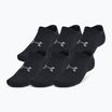 Шкарпетки для тренувань Under Armour Essential No Show 6 Pack black/black/castlerock