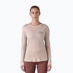 Лонгслів жіночий Patagonia Cap Cool Merino Blend Graphic fitz roy strata: shroom taupe