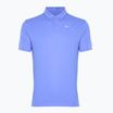 Футболка тенісна чоловіча Nike Court Dri-Fit Polo Solid royal pulse / white