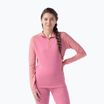 Кофта термічна жіноча Smartwool Classic Thermal Merino Base Layer 1/4 Zip Boxed garden pink digi snow