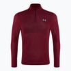 Чоловічий біговий світшот Under Armour Seamless Stride 1/4 Zip на блискавці гонщик червоний/світловідбиваючий