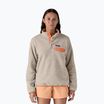 Кофта трекінгова жіноча Patagonia LW Synch Snap-T P/O oatmeal heather w/heirloom peach