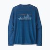 Лонгслів чоловічий Patagonia Cap Cool Daily Graphic Shirt '73 skyline / clement blue x-dye