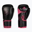 Рукавиці воксерські adidas Hybrid 80 чорно-рожеві ADIH80