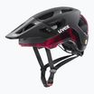 Шолом велосипедний UVEX React MIPS black/ruby red matt