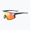 Окуляри сонцезахисні дитячі UVEX Skyryse Jr black matt/mirror red