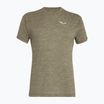 Футболка трекінгова чоловіча Salewa Puez Melange Dry dark olive melange
