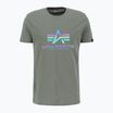 Футболка чоловіча Alpha Industries Basic Rainbow Reflective vintage green