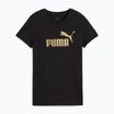 Футболка жіноча PUMA ESS Metallic No. 1 Logo Tee puma black/metallic gold