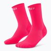Шкарпетки компресійні жіночі CEP Run Mid Cut 5.0 pink