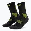 Шкарпетки компресійні жіночі CEP Run Mid Cut 5.0 black/lime